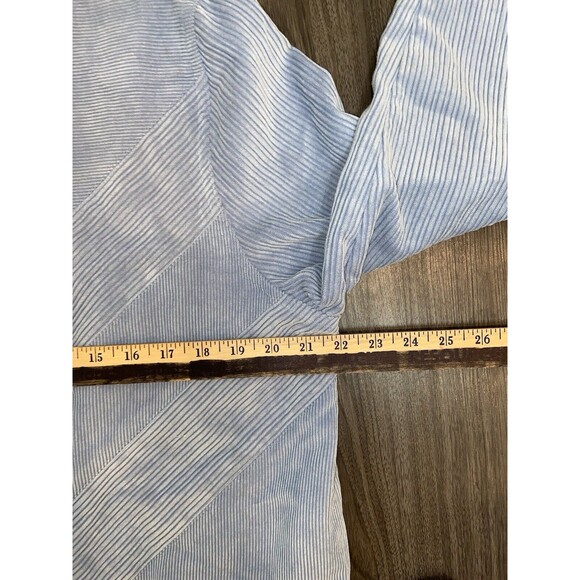 Alfred Dunner women’s zip up corduroy jacket Light Blue size 14 - Picture 10 of 12